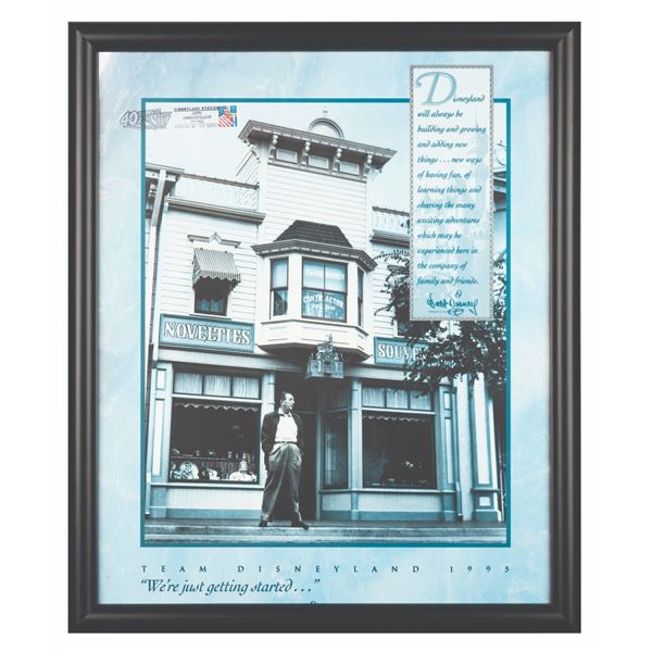 A Disneyland 40th Anniversary Souvenir Poster.