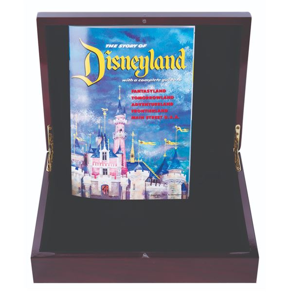 A Disneyland 50th Anniversary Guidebook Replica & Box.