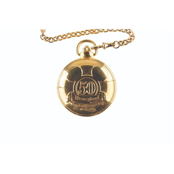 A Disneyland 50th Anniversary Pocket Watch.