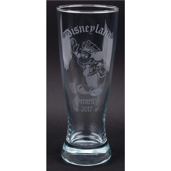 A Disneyland Security Drinking Glass.