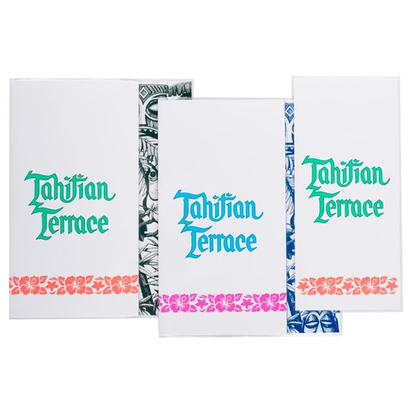 A Collection of Disneyland Tahitian Terrace Menus.