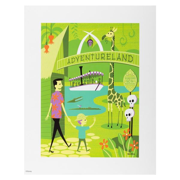 A Disneyland 50th SHAG Adventureland Print.