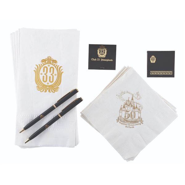 A Collection of Club 33 Souvenirs.