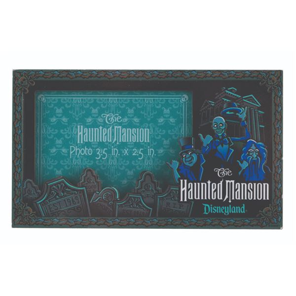 A Disneyland Haunted Mansion Souvenir Photo Frame.