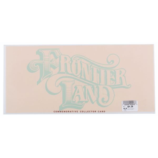 A Frontierland Commemorative Collector Card.
