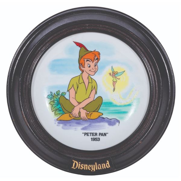 A "Peter Pan" Plate in Disneyland Display.