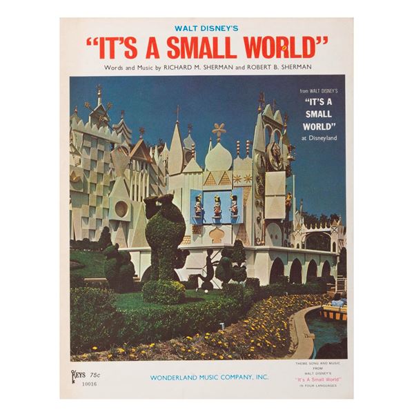 "It's a Small World" Sheet Music.