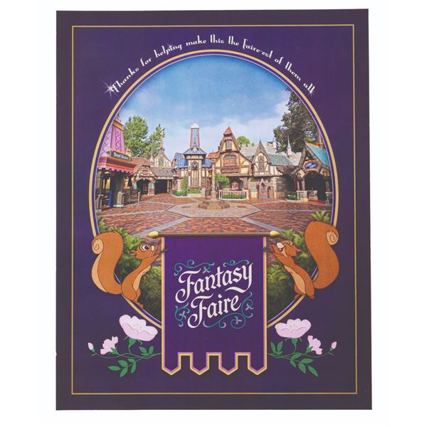 A Disneyland Fantasy Faire Cast Member Print.