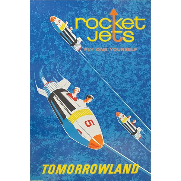 A Disneyland Rocket Jets Attraction Poster.