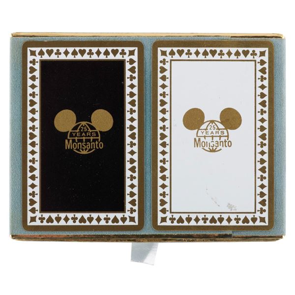 A Tiffany & Co. Monsanto & Disneyland 25 Years Playing Card Set.