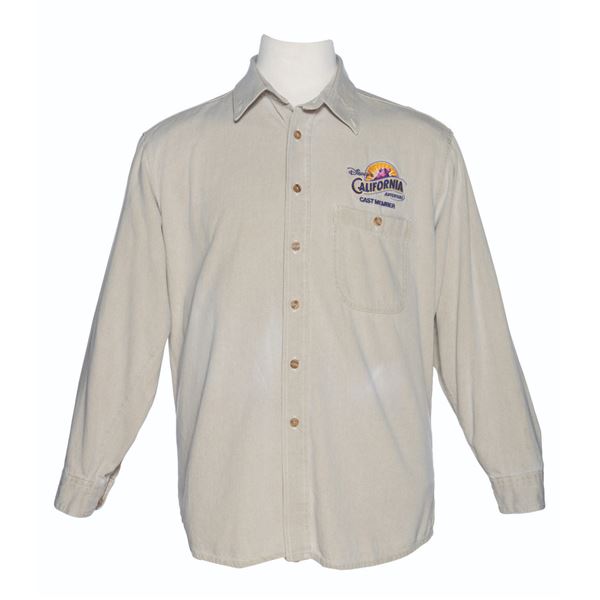 A Disney's California Adventure Pre-Opening Cast Member Shirt.