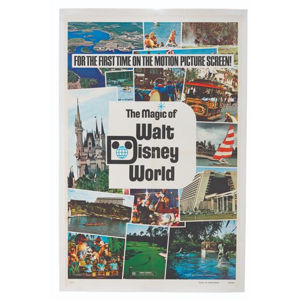 A "The Magic of Walt Disney World" Linen-Backed One-Sheet.
