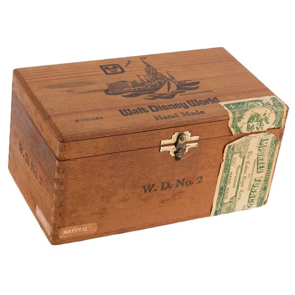 A Walt Disney World Wood Cigar Box.