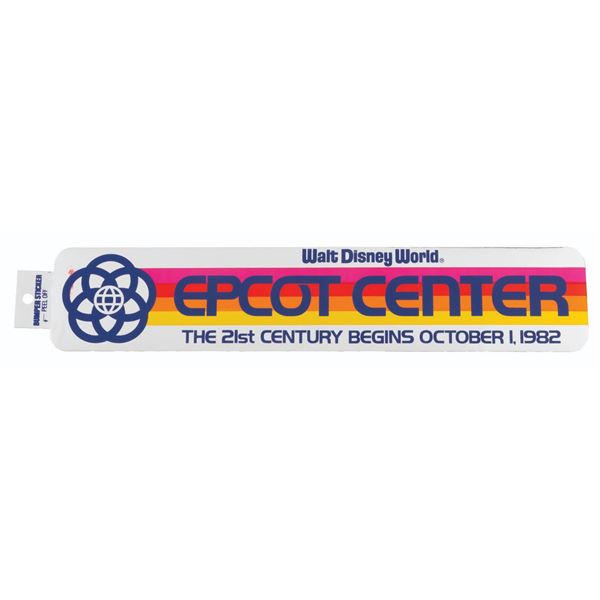 An EPCOT Center Pre-Opening Bumper Sticker.
