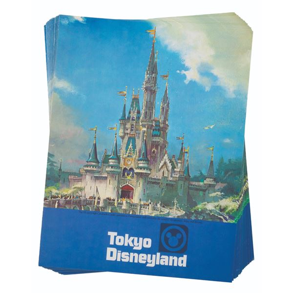 A Set of Tokyo Disneyland Park Pre-Opening Brochures.
