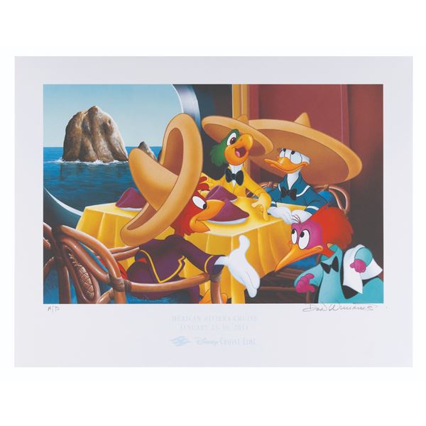 A Disney Cruise Lines Mexican Riviera Cruise Litho by Don Williams.
