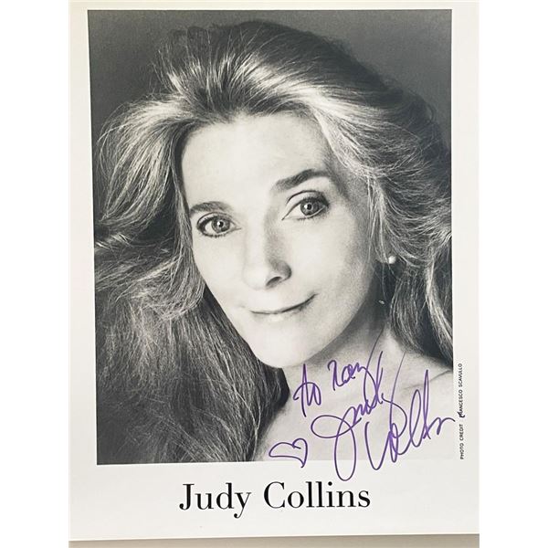 Judy Collins signed photo