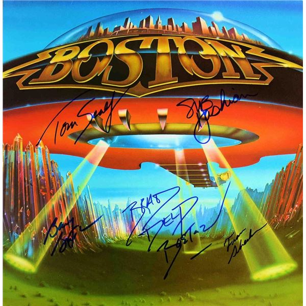 Boston Don't Look Back signed album