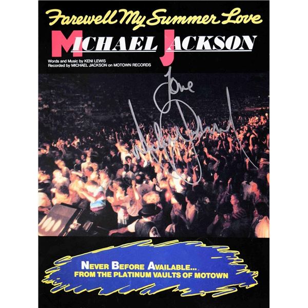 Michael Jackson signed sheet music