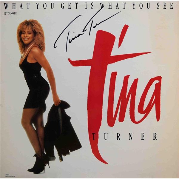 Tina Turner signed What You Get Is What You See album