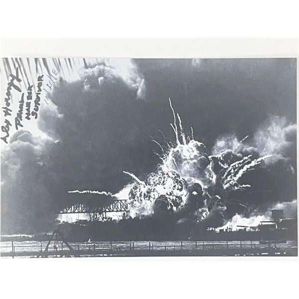 WW2 Veteran Alex Horanzy signed photo