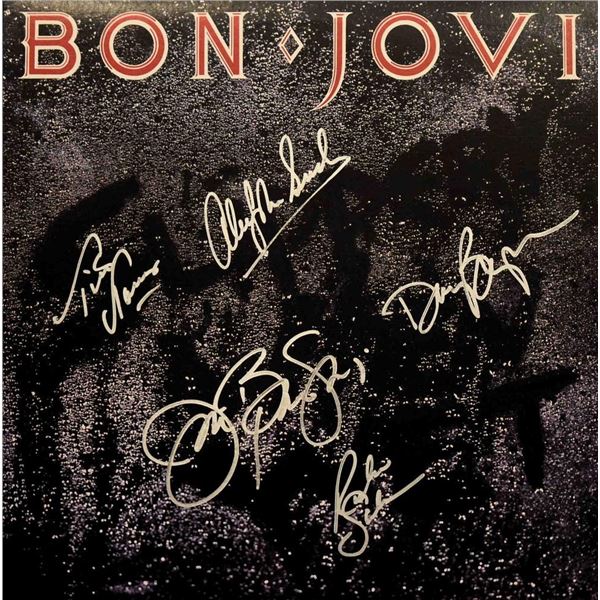 Bon Jovi signed Slippery When Wet album