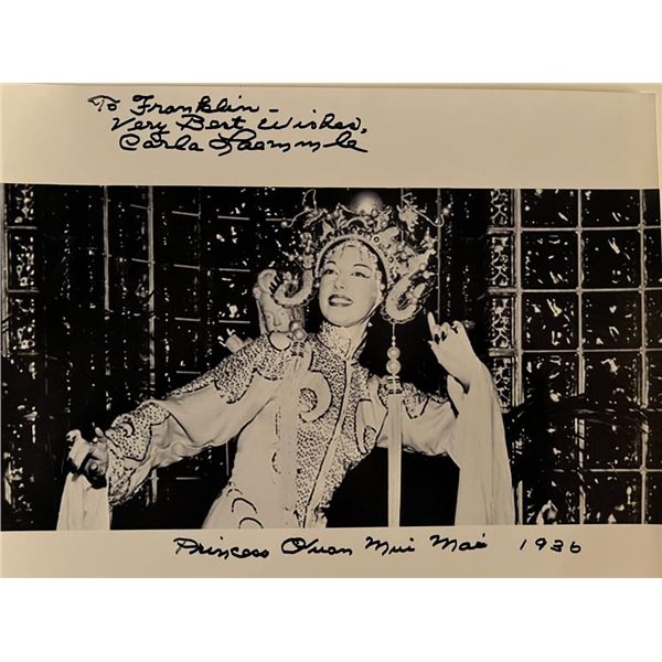 Carla Laemmle signed photo