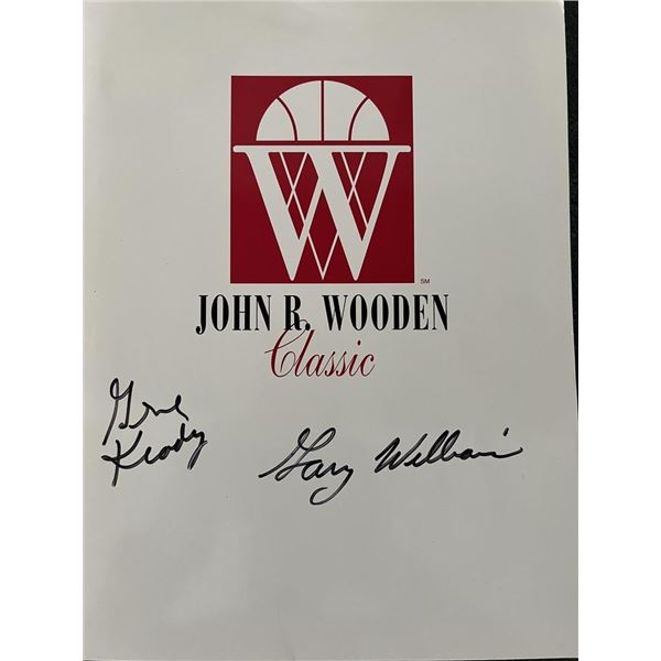 John R. Wooden Classic Gene Keady and Gary Williams signed program