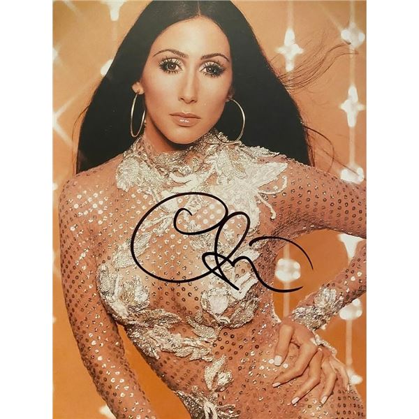 Cher signed photo