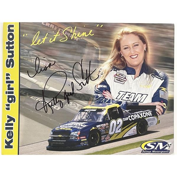 NASCAR Kelly "girl" Sutton signed photo