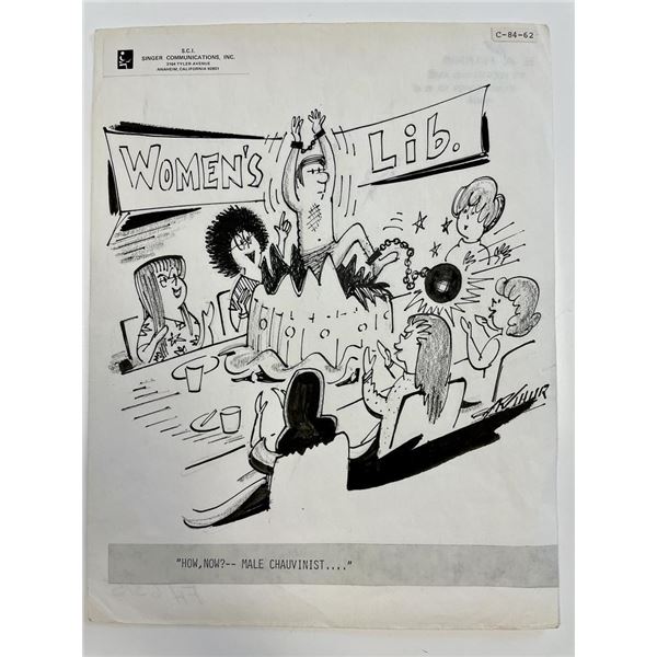 E. Arthur Harris Original Cartoon