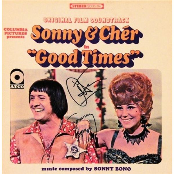Signed original Sonny and Cher "Good Times" soundtrack album