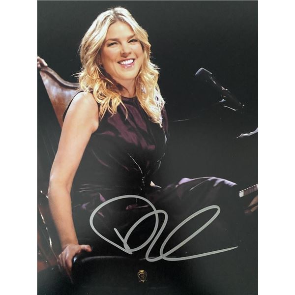 Jazz singer Diana Krall signed photo