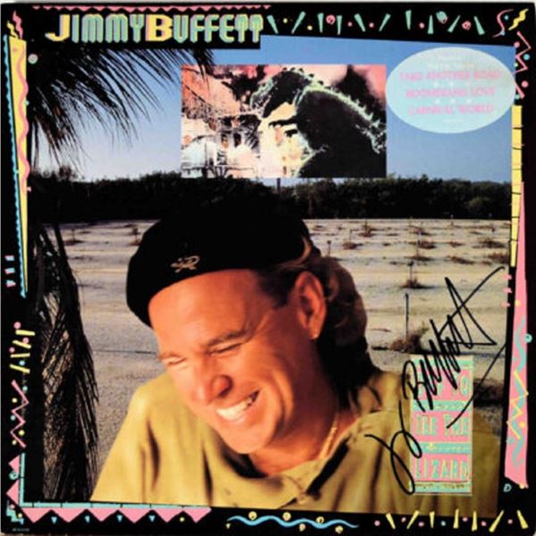 Jimmy Buffett Off To See The Lizard signed album