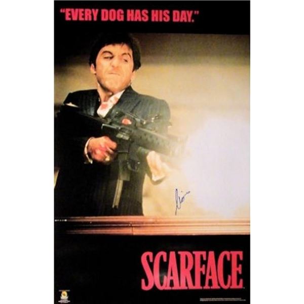 Al Pacino signed "Scarface" movie poster