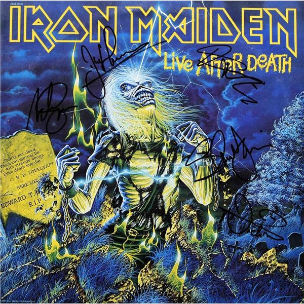 Iron Maiden signed debut album