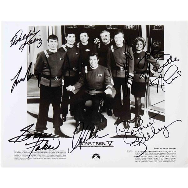 Star Trek V The Final Frontier cast signed movie photo
