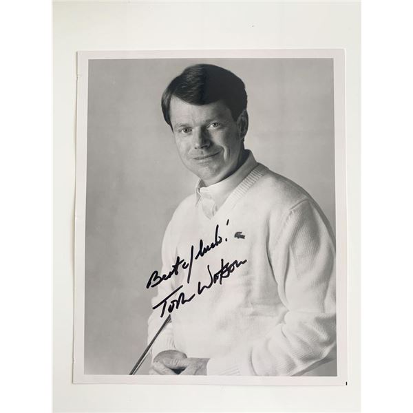 PGA Champion Tom Watson Signed Photo