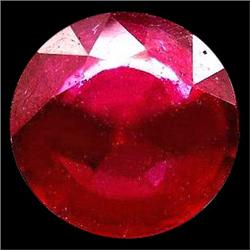 1.04ct Blazing Round Top Red Ruby 5.5mm Natural (GEM-18077B)