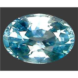1.16ct Top AAA Oval Cut Blue Green Zircon (GEM-8816)
