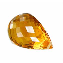15.75ct Briolette Madeira Citrine (GEM-19002A)