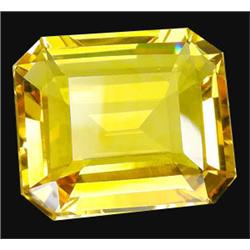 6.35ct Emerald Cut AAA Yellow Citrine Brazil  (GEM-15576A)