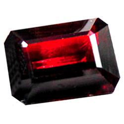 1.71ct Unheated Emerald Cut Top Red Pyrope Garnet (GEM-15134)