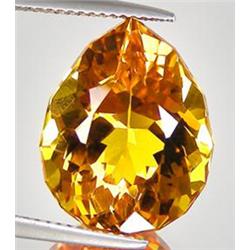 12.45ct Captivating Pear Golden Yellow Citrine (GEM-16492)