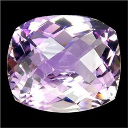 38.80ct AAA Cushion Checker Cut Purple Amethyst  Appraisal Estimate $1125 (GEM-17385)