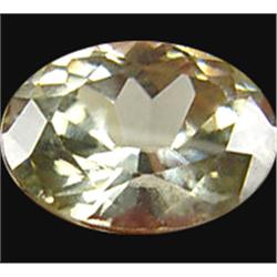 0.95ct Oval Natural Light Yellow Cambodia Zircon (GEM-14718)