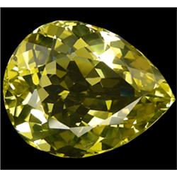 4.90ct Pear/Heart Lemon Yellow Quartz (GEM-14446)