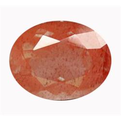 1.7ct Wonderful Oval Cut Copper Orange Natural Andesine VVS Appraisal Estimate $554 (GEM-15453)