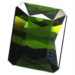3.12ct VVS Emerald Cut Green Green Tourmaline VVS (GEM-18797)