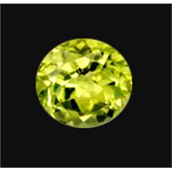 1.39ct Round Cut Top AAA Lemon Yellow Peridot  (GEM-15121)